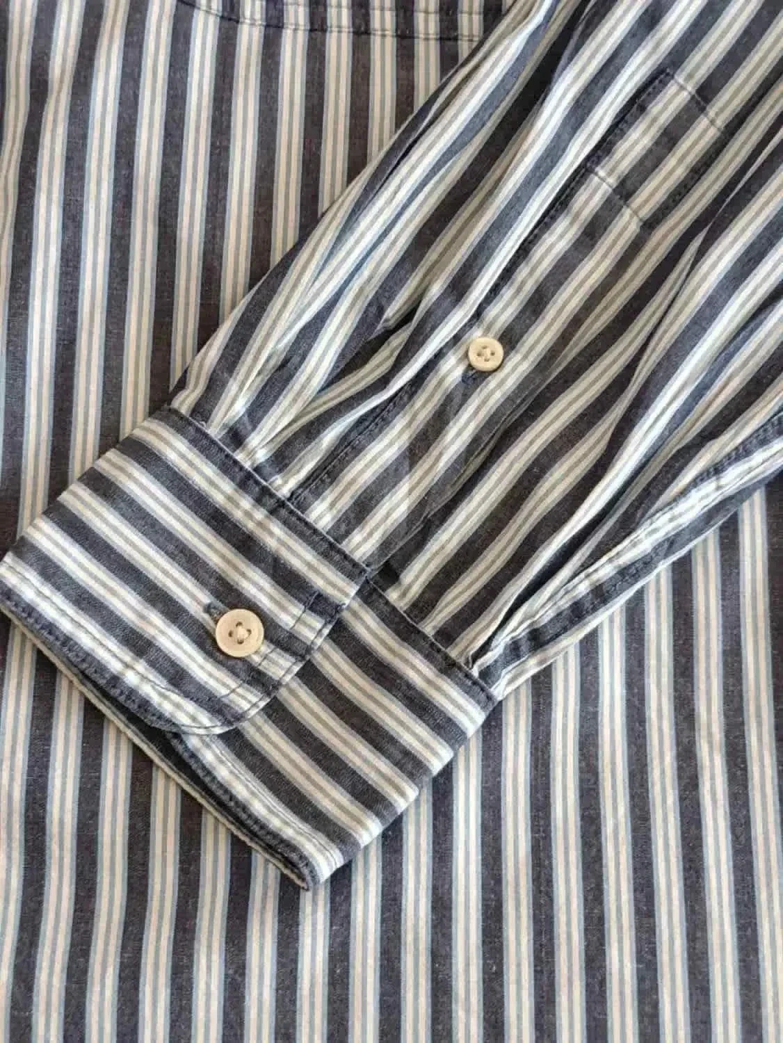 Chaps blue white stripes shirt Size L – photo 6